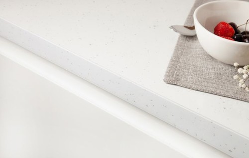 White sparkle gloss laminate - gloss,